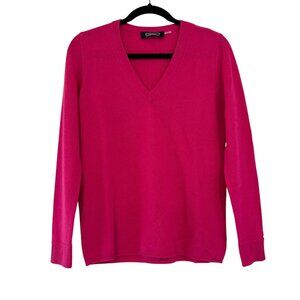 Magaschoni New York 100% Cashmere Women's Pink Long Sleeve Sweater Size M